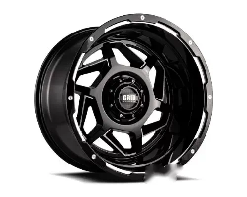 Grid Wheel Offroad GD14 Wheel 17x9 8x165.1 15mm Gloss Black | Milled
