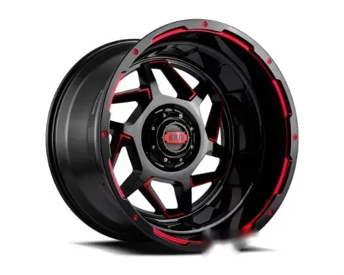 Grid Wheel Offroad GD14 Wheel 20x10 6x135|6x139.7 -25mm Gloss Black | Red