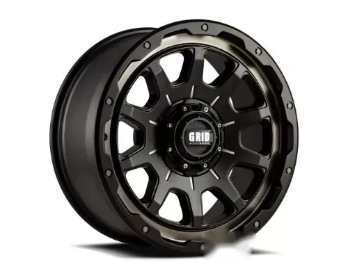 Grid Wheel Offroad GD15 Wheel 17x9 6x135|6x139.7 -12mm Double Dark Tint | Matte Black Lip