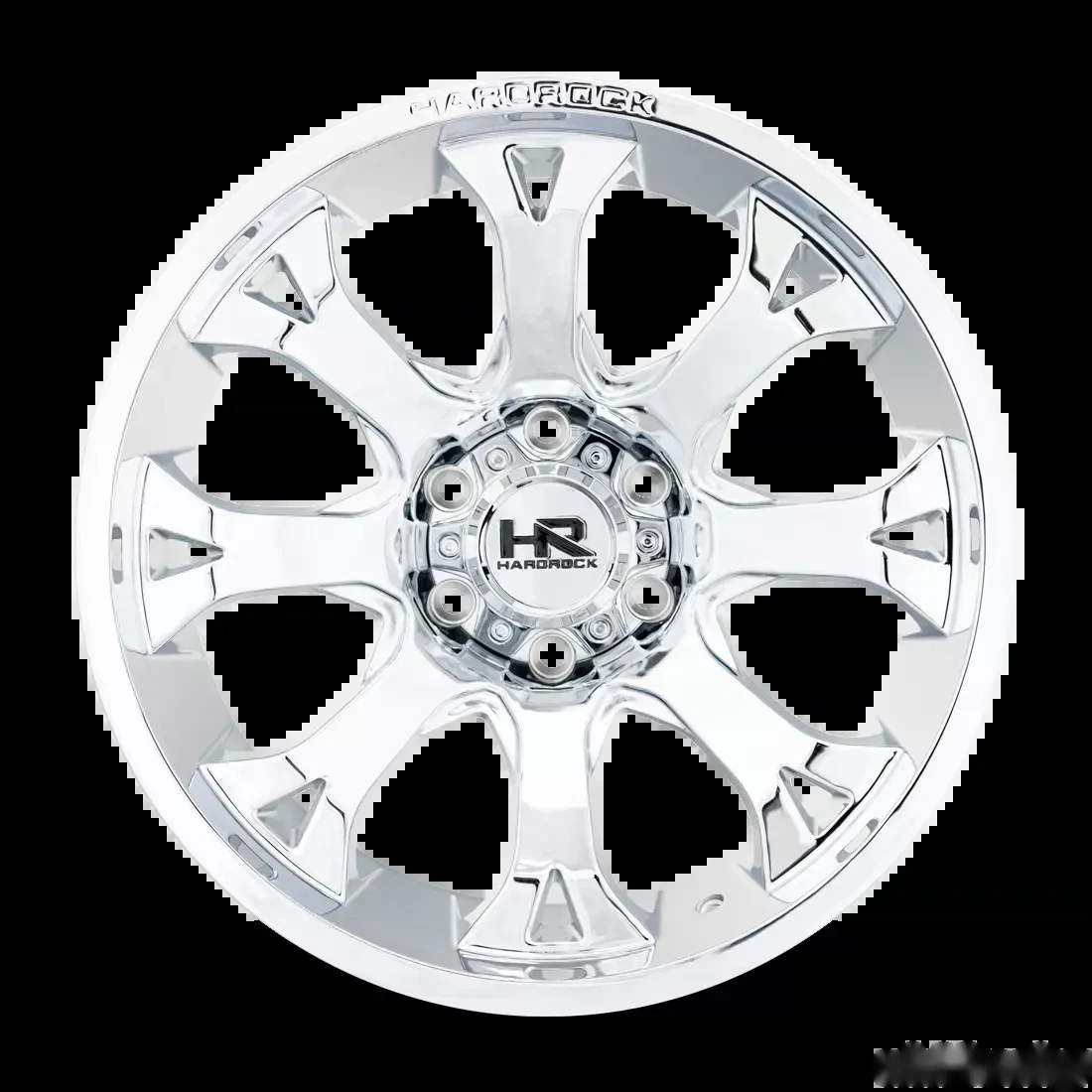 Hardrock Offroad BloodShot Xposed Aluminum Wheel 22x12 8x170 -51 125.2 Chrome