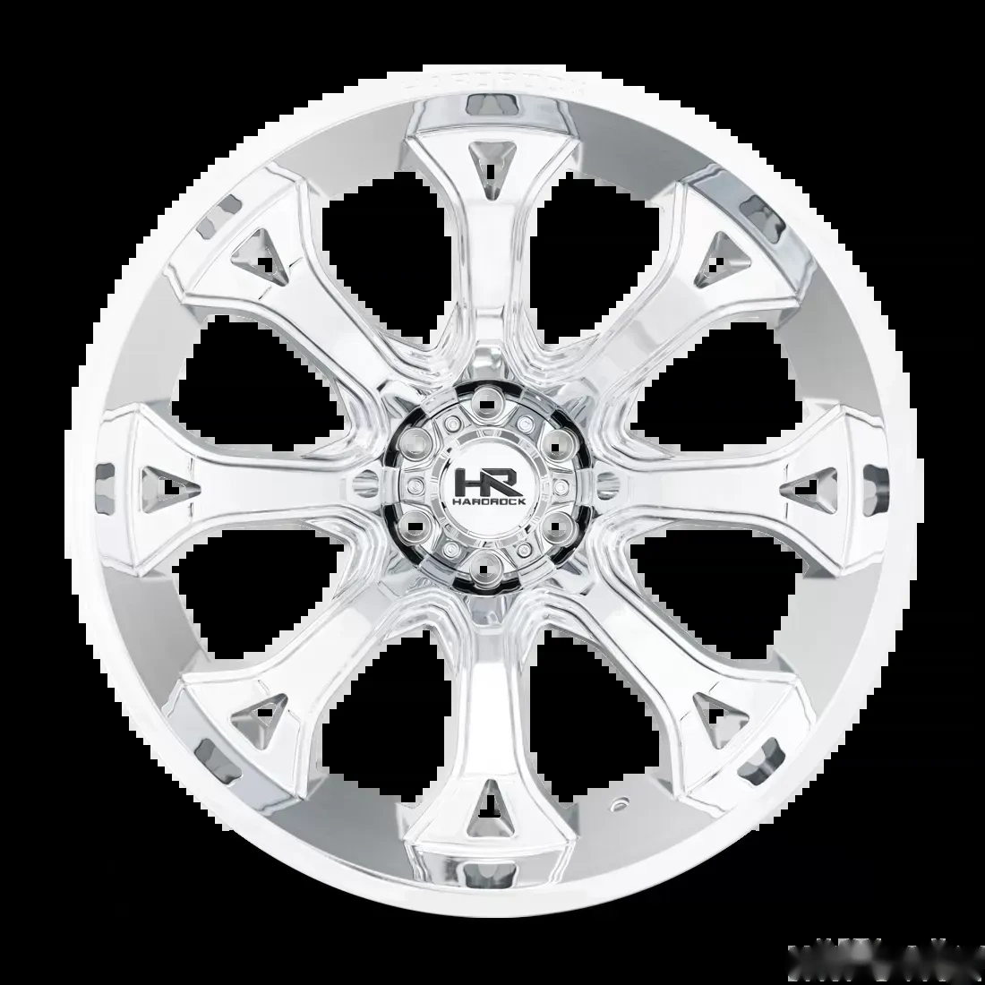 Hardrock Offroad BloodShot Xposed Aluminum Wheel 24x14 6x135 -76 87.1 Chrome