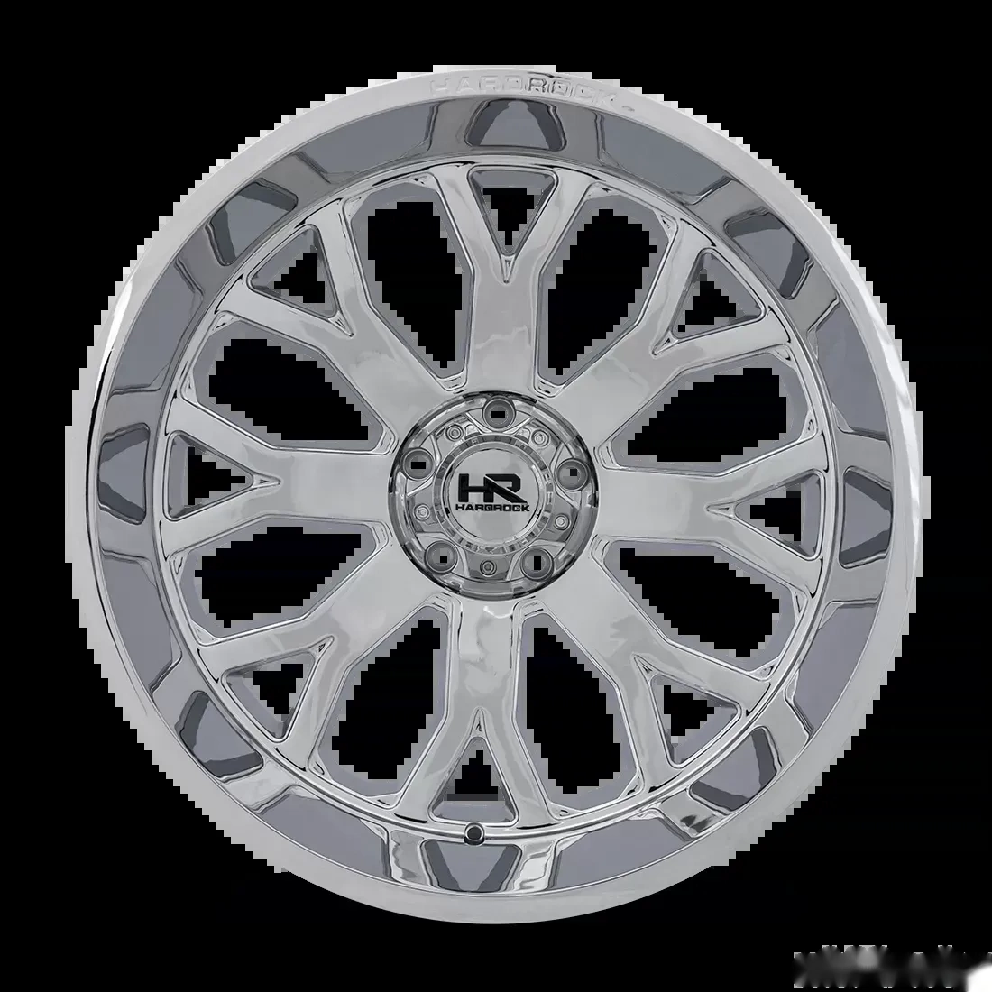 Hardrock Offroad Slammer XPosed Aluminum Wheel 24x12 8x170 -44 125.2 Chrome