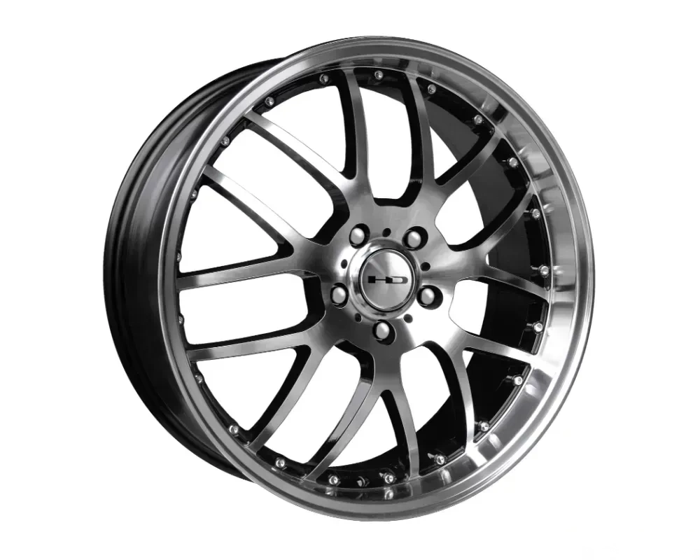 HD MSR Wheel 20x8 5x112 35mm Gloss Black Machined Face