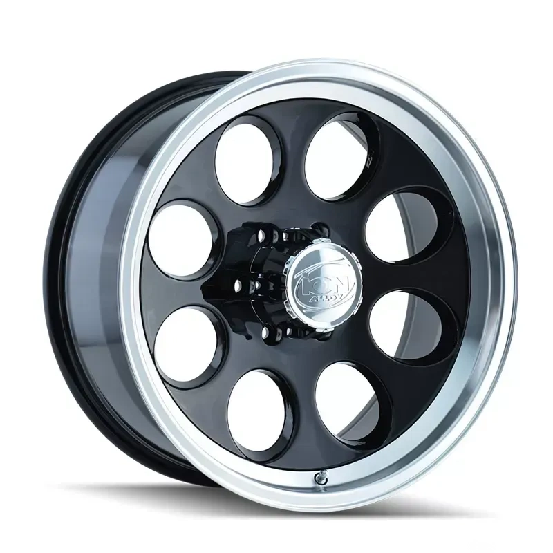 ION 171 Gloss Black Machined 16X8 8X165.1 -5MM 130.8MM Wheel