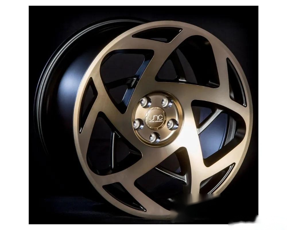 JNC JNC047 Wheel 18x8.5 5x112 30mm Matte Black w/ Machined Bronze Face