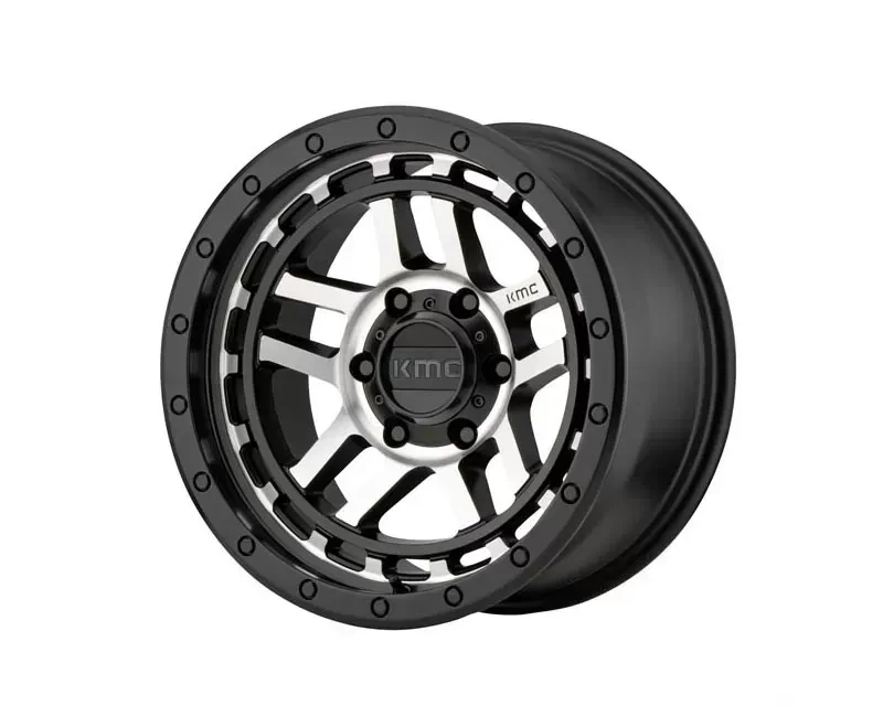 KMC Recon Wheel 18x8.5 5X5 0mm Satin Black Machined