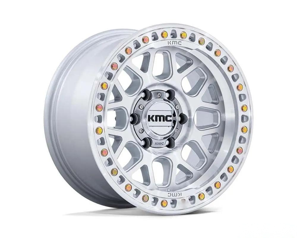 KMC KM549 GRS 20x9 8x170 0mm Gloss Silver w/Machined Face