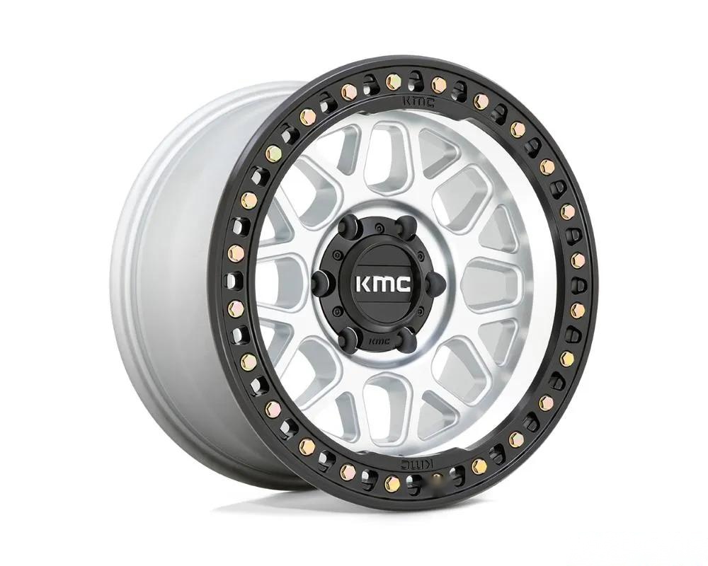 KMC KM549 GRS Wheel 17x8.5 6x120 0mm Machined w/ Satin Black Lip