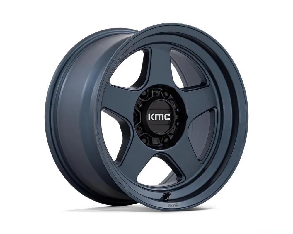 KMC KM728 Lobo Wheel 17x8.5 6x120 18mm Metallic Blue