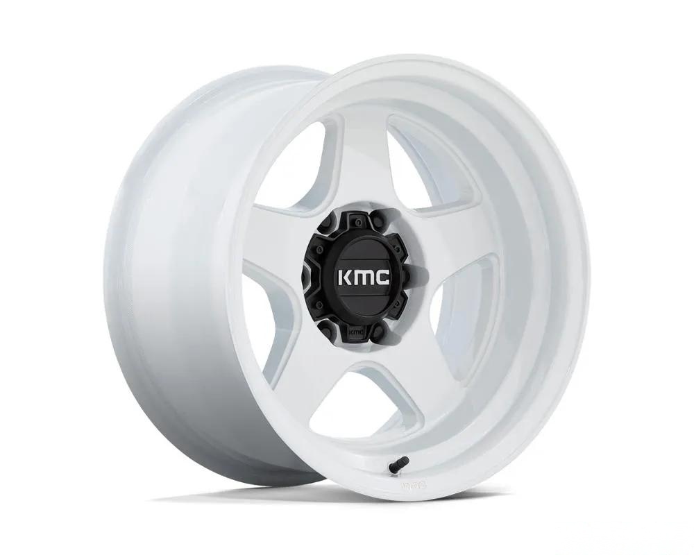 KMC KM728 Lobo Wheel 17x8.5 6x135 18mm Gloss White