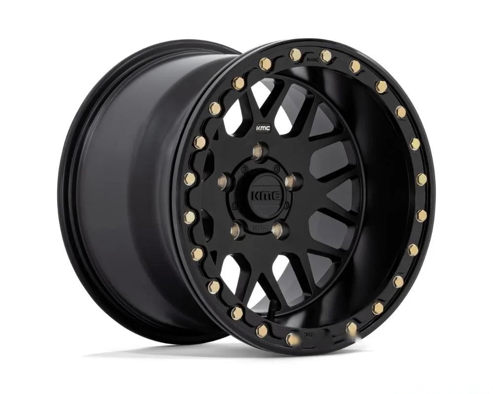KMC KS235 Grenade Beadlock Wheel 15x10 5x114.3 0mm Satin Black