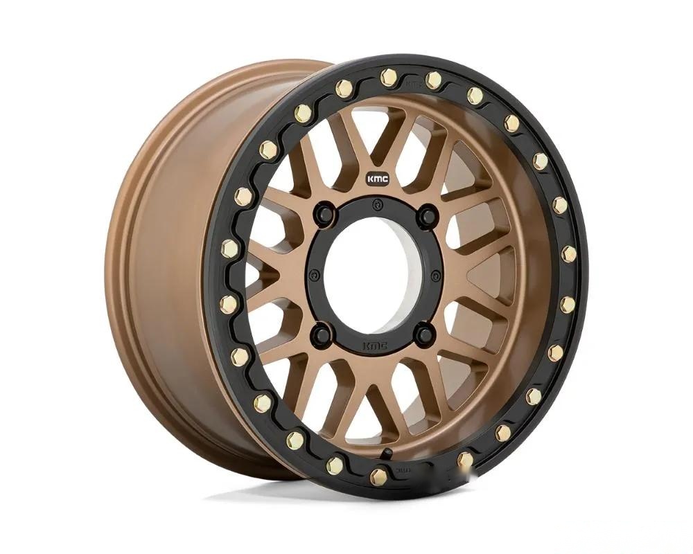 KMC KS235 Grenade Beadlock Wheel 15x6 4x137 38mm Satin Bronze