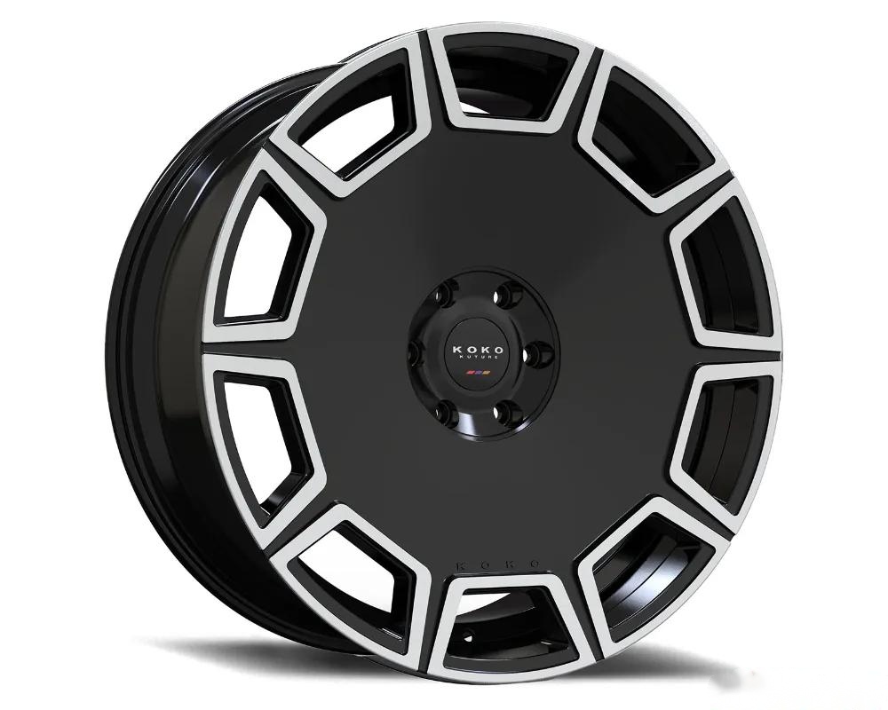 Koko Kuture Sicily Wheel 22x9 5x114.3 38 Gloss Black Machined Face