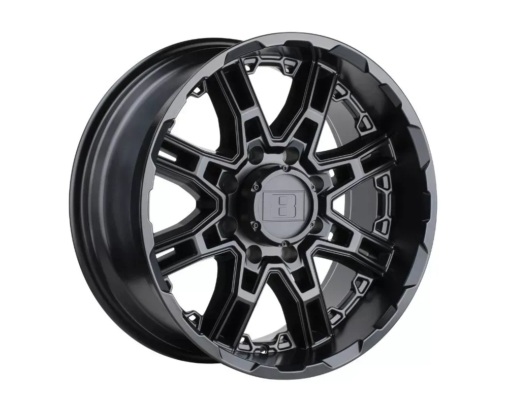 Level 8 Slingshot Wheel 20x9 5x139.70|5x5.5 10mm Matte Black