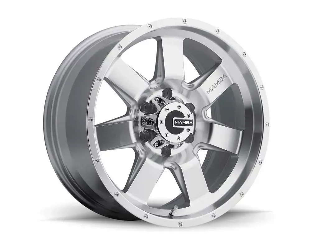 Mamba M14 Wheel 20x9 6x139.7 12mm Machined Face Silver / Drill Holes