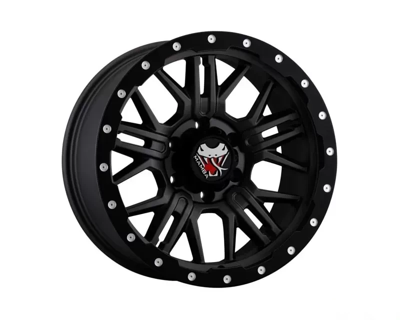 Mamba Wheels M25 Wheel 18x9 6x139.70 0 Matte Grey w/Black Lip Edge