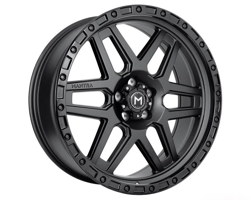 Mantra Seamak 22x9 5x120 15 Matte Black Center with Gloss Black Ring