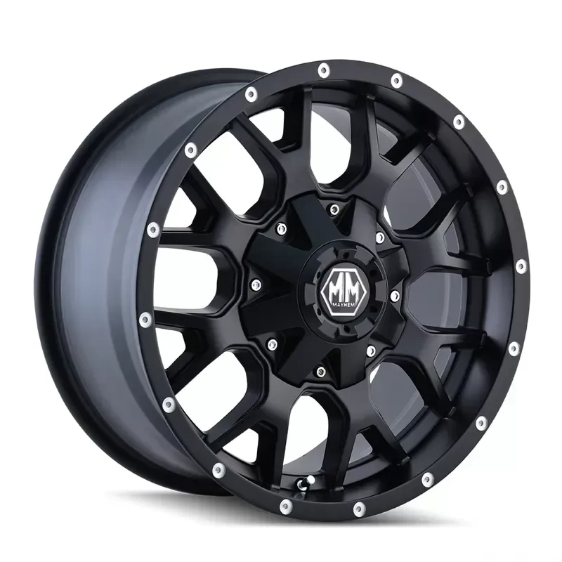 Mayhem Warrior 8015 Matte Black 17X9 5X114.3/5X127 18MM 87MM Wheel