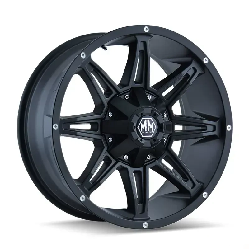 Mayhem Rampage 8090 Matte Black 17X9 8X180 18MM 124.1MM Wheel