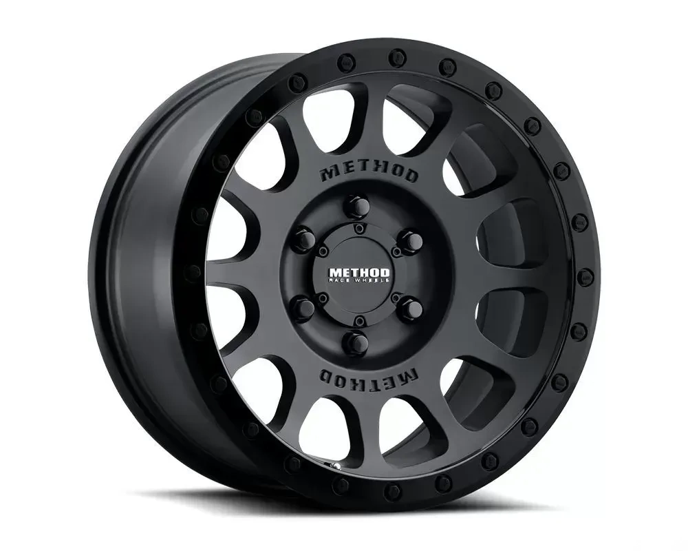 Method Race Wheels MR305 NV 17x8.5 5x127 | 5x5 0mm Matte Black - Gloss Black Lip