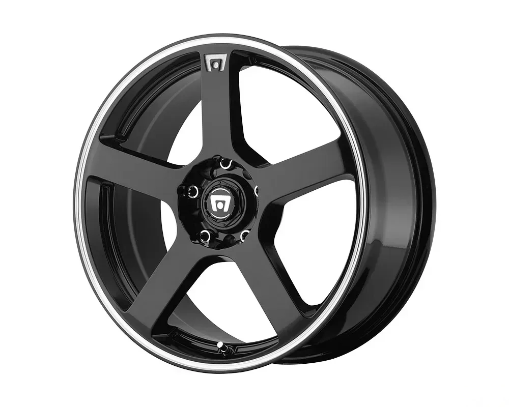 Motegi MR116 Wheel 17x7 5x5x100/5x114.3 +40mm Gloss Black Machined Flange