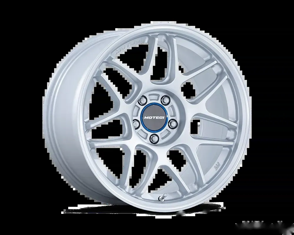 MOTEGI Racing MR158 Tsubaki Wheel 18x8.5 5x108 42 Hyper Silver w/Machined Lip
