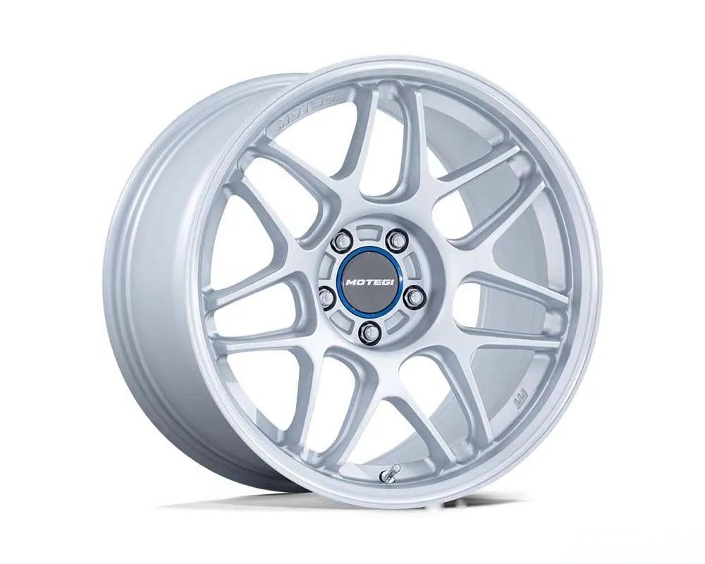 MOTEGI Racing MR158 Tsubaki Wheel 18x9.5 5X114.3 15 Hyper Silver w/Machined Lip