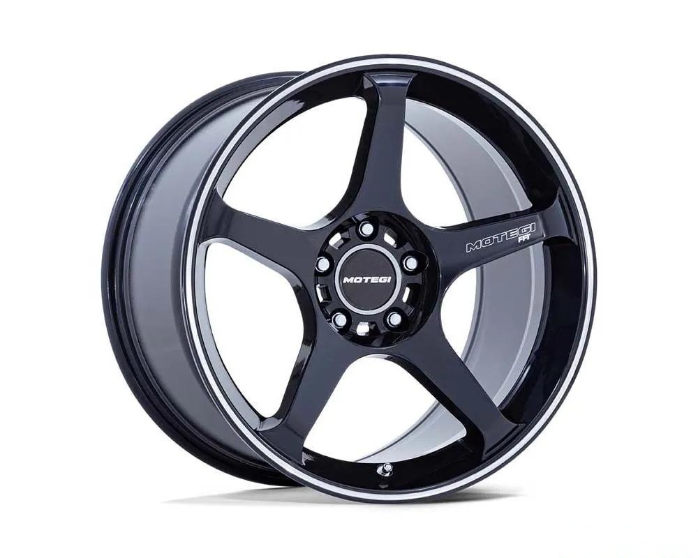 MOTEGI Racing MR159 Battle V Wheel 18x10.5 5x114.3 35mm Obsidian Blue w/Machined Lip Stripe