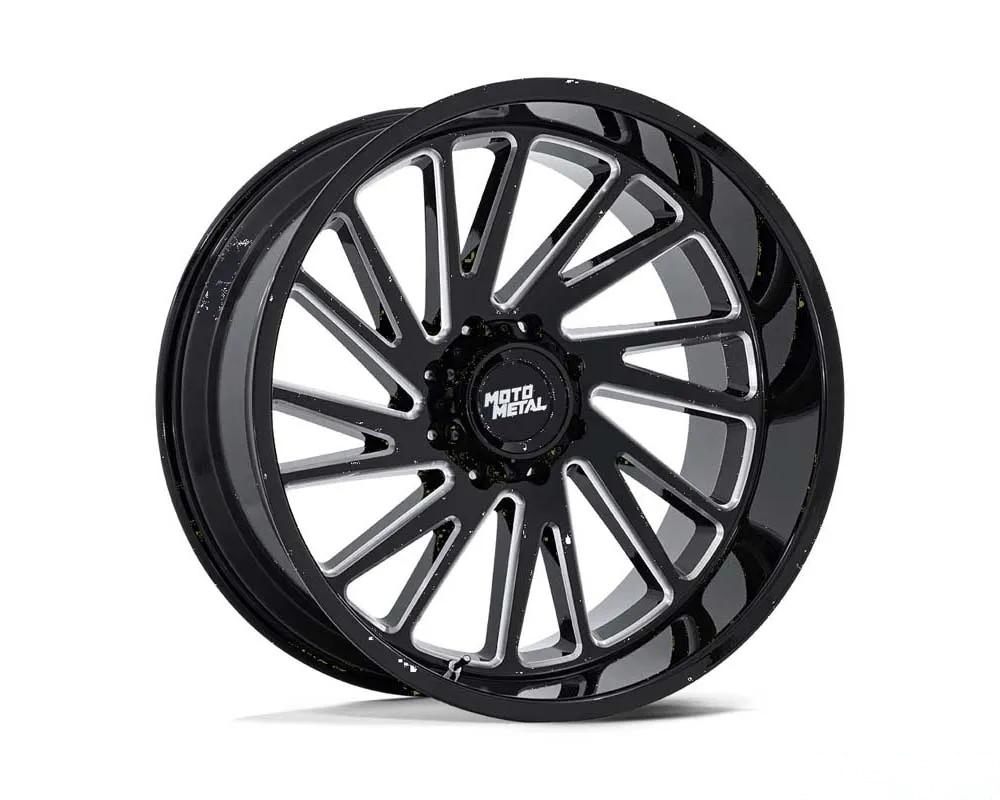 Moto Metal MO811 Combat Wheel 20x10 8x165.1 -18mm Gloss Black Milled