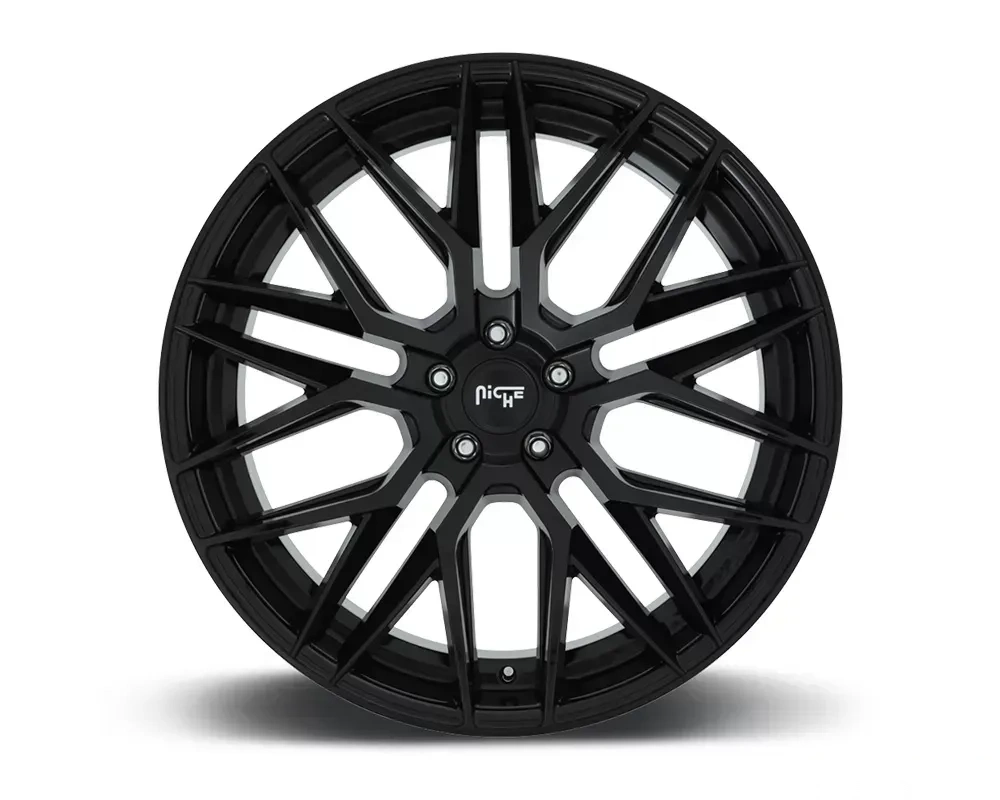 Niche M224 Gamma Glossy Black 1-Piece Cast Wheel 19x8.5 5x120 35mm