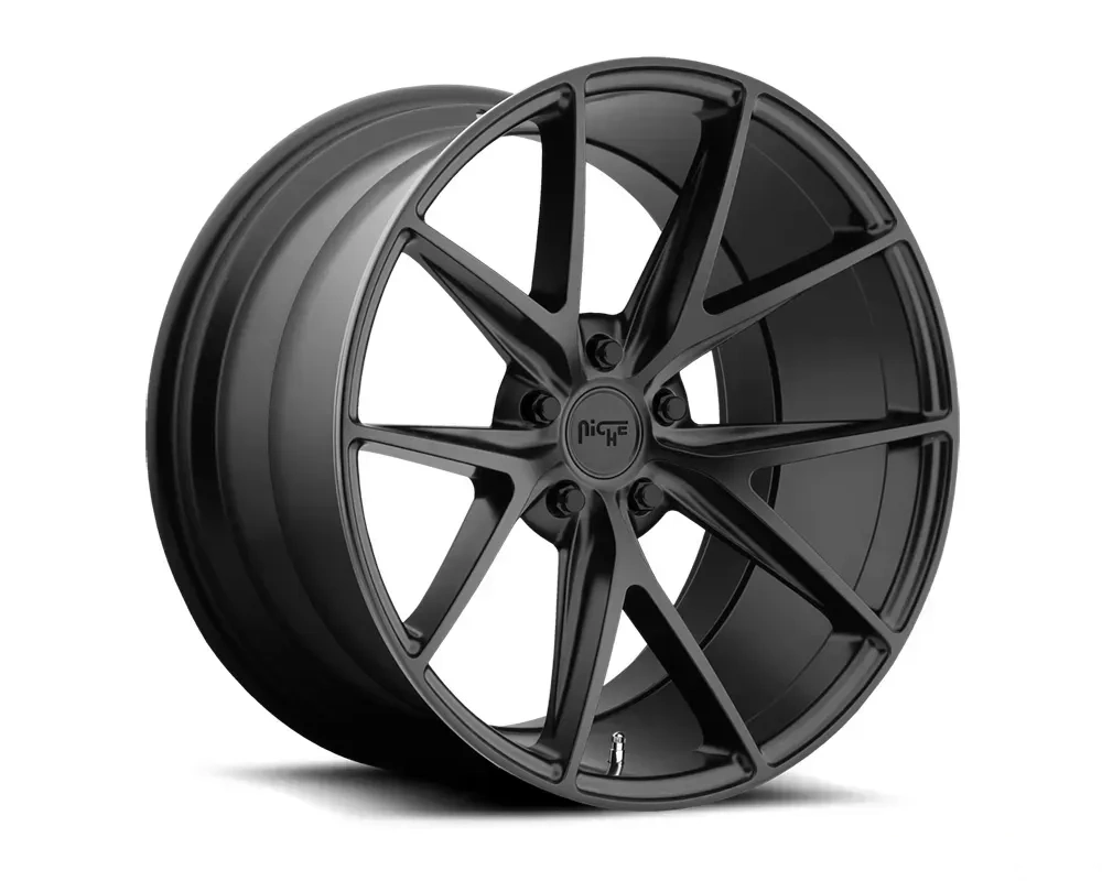 Niche M117 Misano Satin Black 1-Piece Cast Wheel 18x8 5x115 40mm