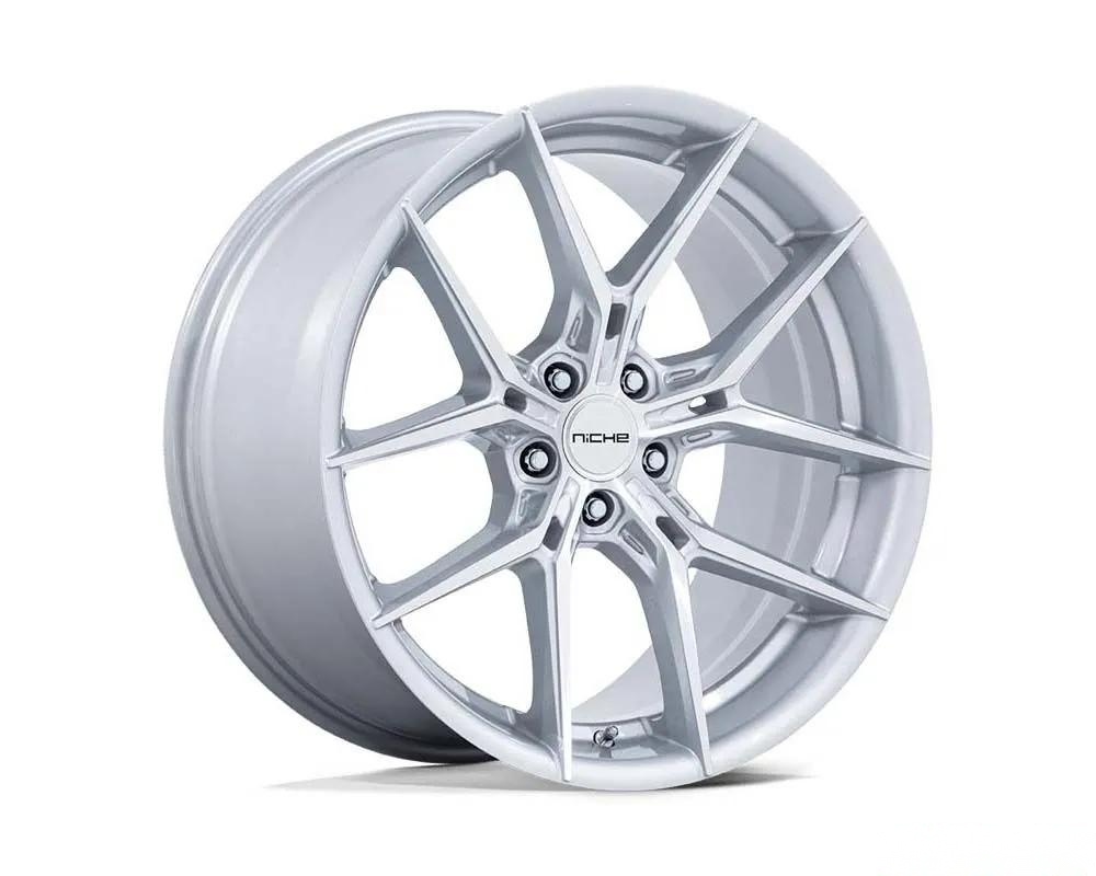 Niche Wheels NC279 Prodigy 5 Wheel 18x9.5 5X112 22 Silver w/Machined Face