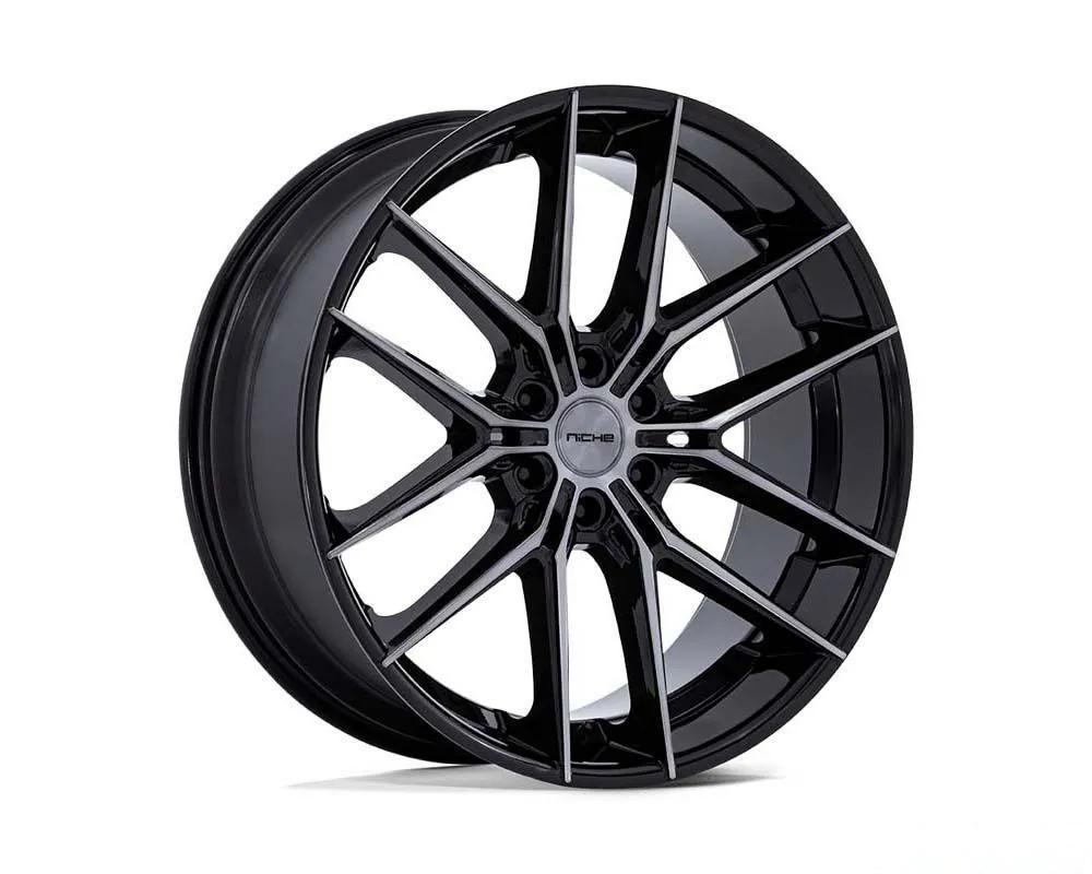Niche Wheels NC280 Prodigy 6 Wheel 22x9.5 6X135 25 Gloss Black Dark Tinted Clear