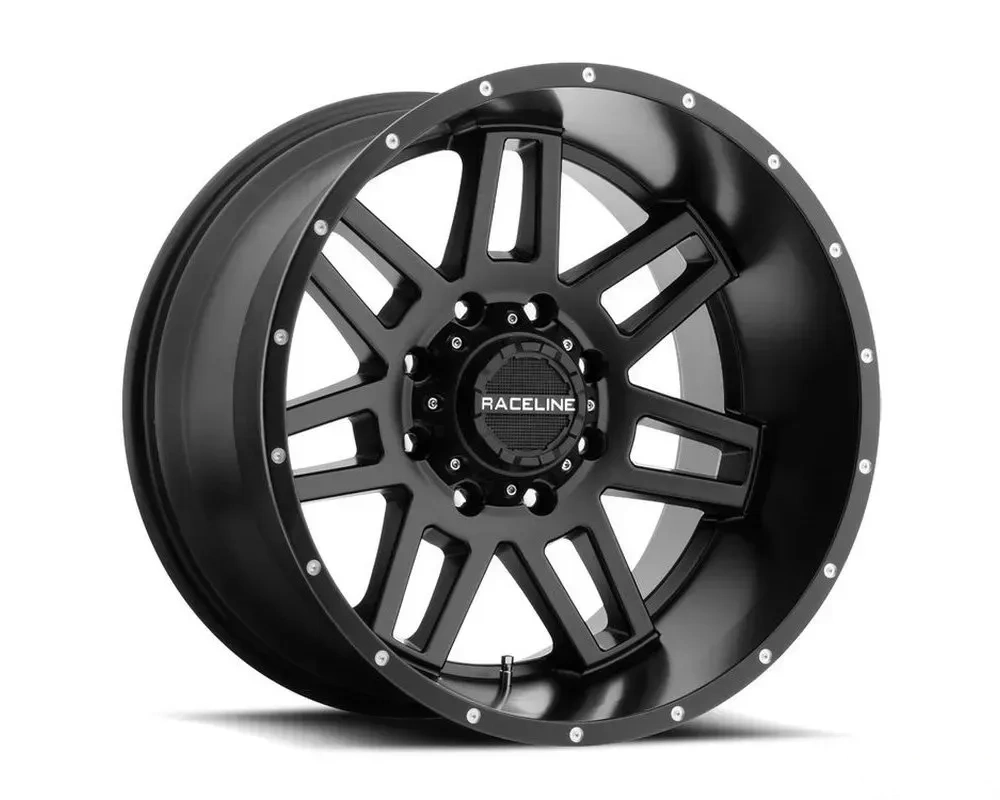 Raceline 931B Injector Satin Black Wheel 16X8 8X165.1 0mm