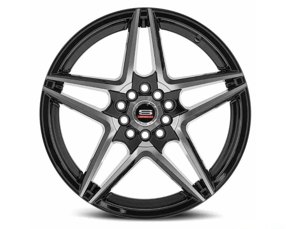 Spec-1 SP-54 Wheel 20x8.5 5x100|5x114.3 38mm Gloss Black & Machined