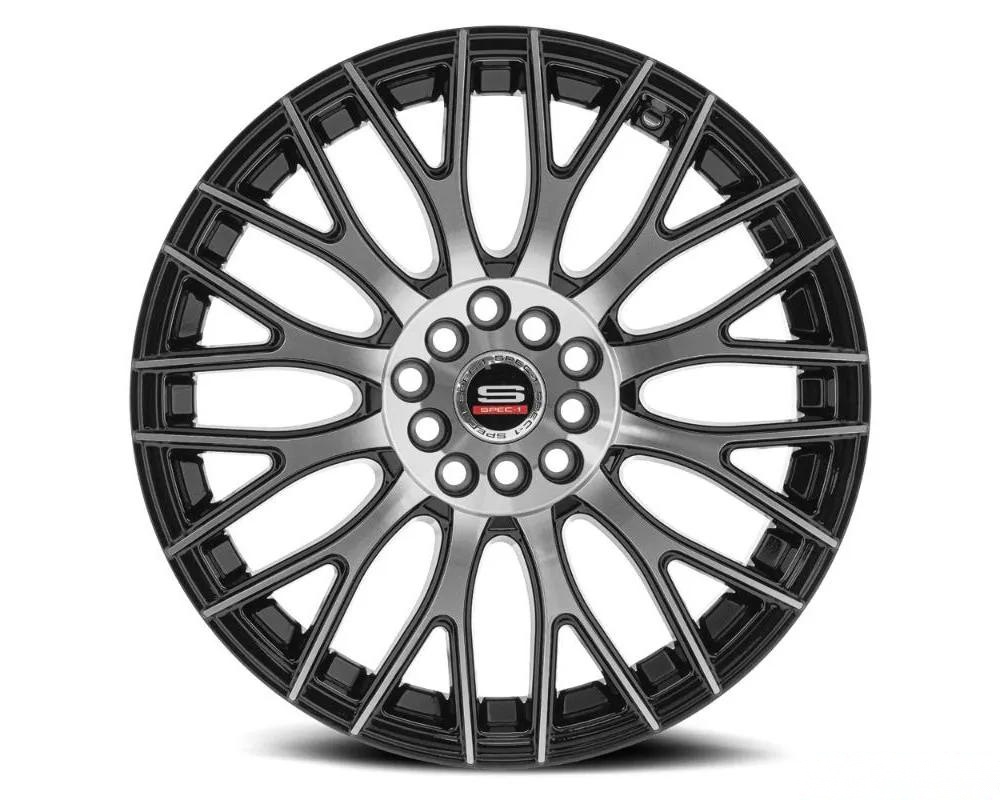 Spec-1 SP-55 Wheel 17x7.5 5x105|5x114.3 42mm Gloss Black & Machined