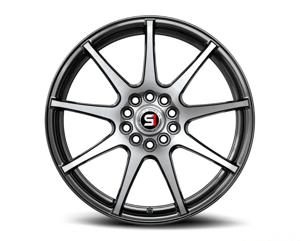 Spec-1 SP-67 Wheel 17x7 5x114.3 | 5x120 42mm Gloss Black & Machined