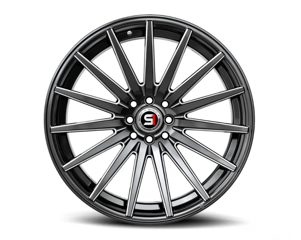 Spec-1 SP-69 Wheel 17x7.5 5x108 | 5x114.3 42mm Gloss Black & Milled