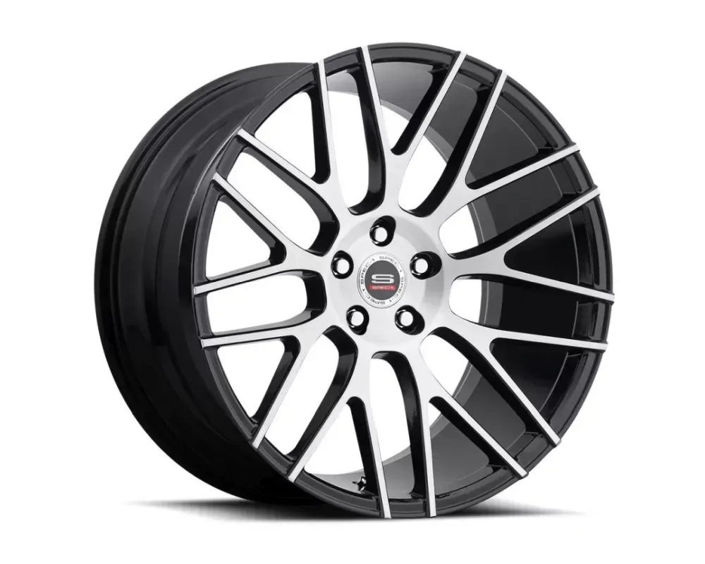 Spec-1 SPL-001 Wheel Luxury Series 22x9 5x112 32mm Gloss Black & Brushed