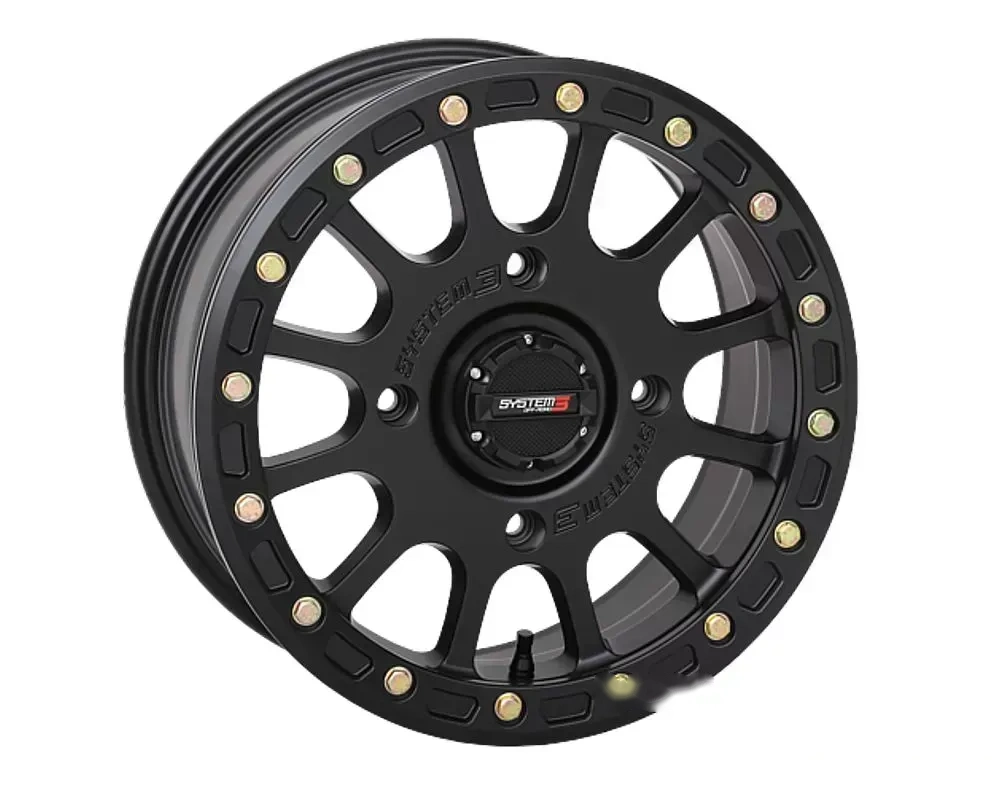 System 3 Off-Road SB-5 Beadlock Wheels 15x7 4x137 5+2 SBL Black