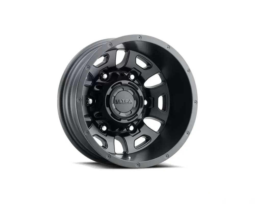 Ultra Motorsports 003 Hunter Van Dually Wheel 16x6 6x180 -130mm Satin Black w/Satin Clear Coat