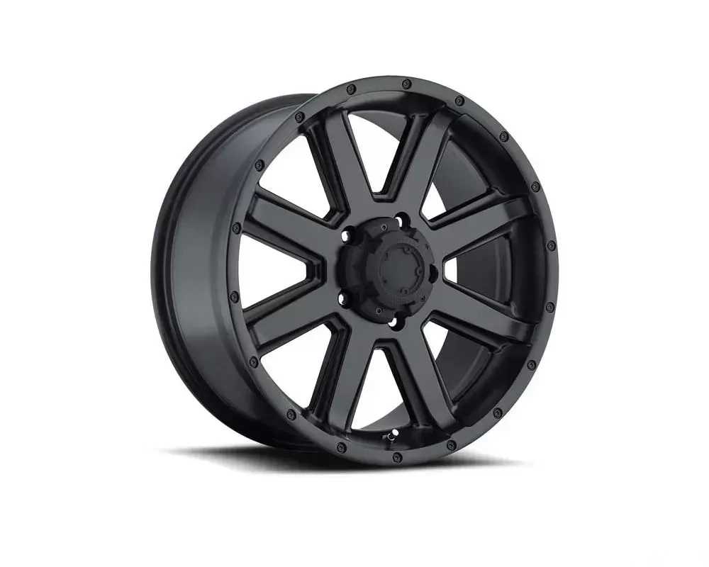 Ultra Motorsports 195 Crusher Wheel 15x8 5x4.5 -19mm Satin Black w/Satin Clear Coat