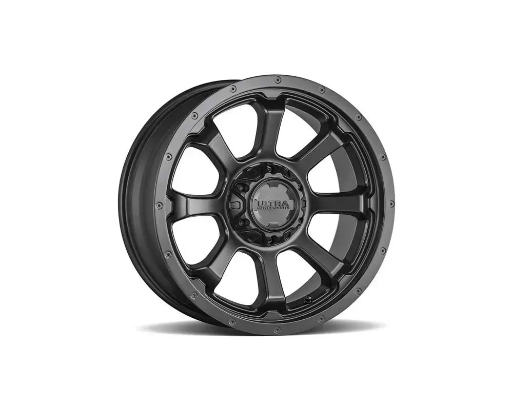 Ultra Motorsports 219 Nemesis Wheel 20x9 5x5 1mm Gloss Black w/Milled Accents and Clear Coat