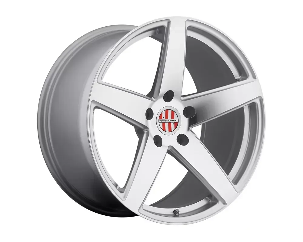 Victor Equipment Baden Wheel 19x11 5x130 36mm Silver w/ Mirror Cut Face