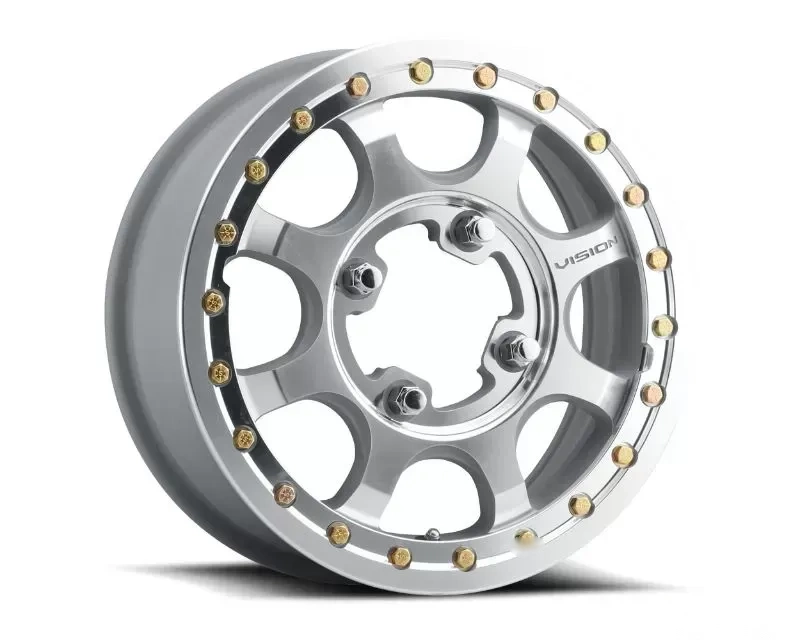 Vision 351BL Flow UTV Wheel 15x7 4x156 13mm As-Cast Machined Face Machined Ring/Lip