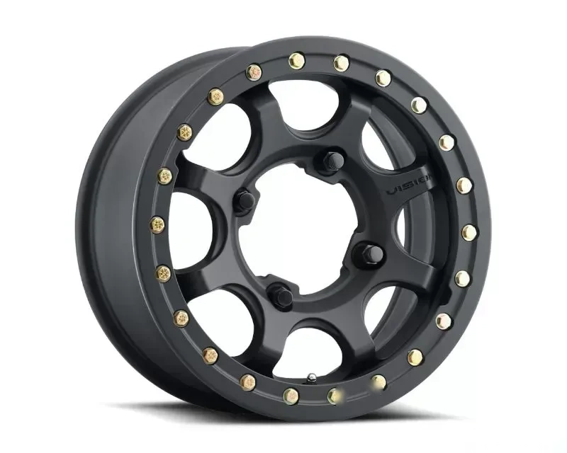 Vision 351BL Flow UTV Wheel 15x7 4x156 38mm Satin Black