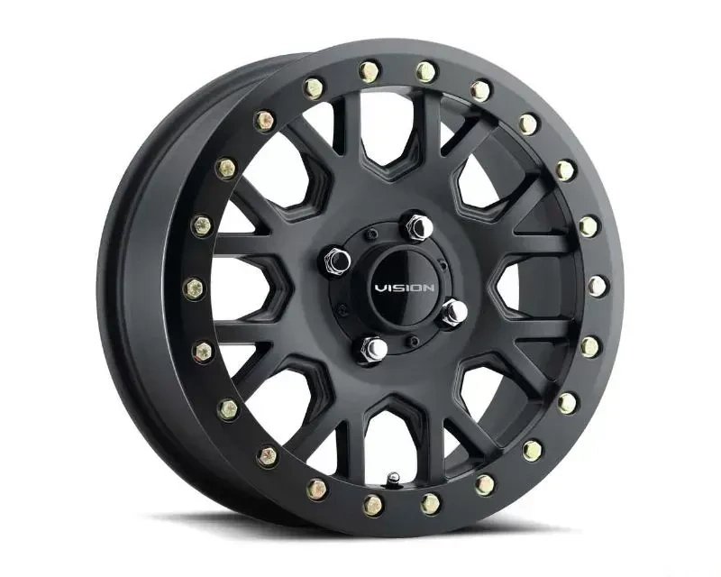 Vision GV8BL Invader Beadlock Wheel 15x6 4x156 12mm Satin Black