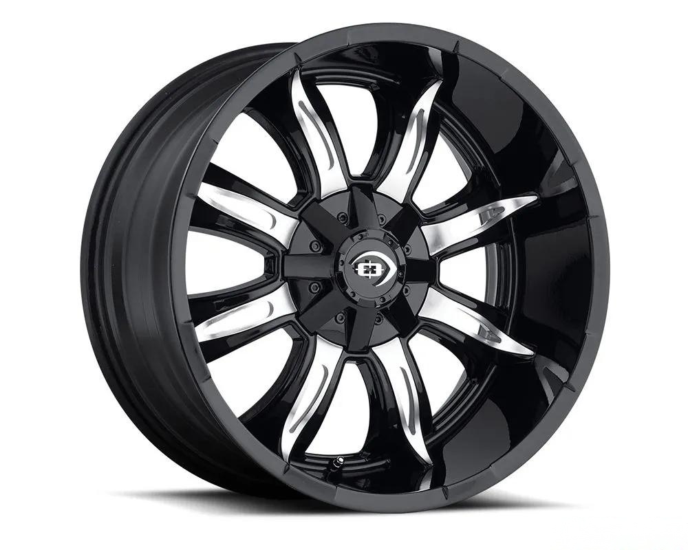 Vision 423 Manic Wheel 20x10 5x150 -25mm Gloss Black Machined Face