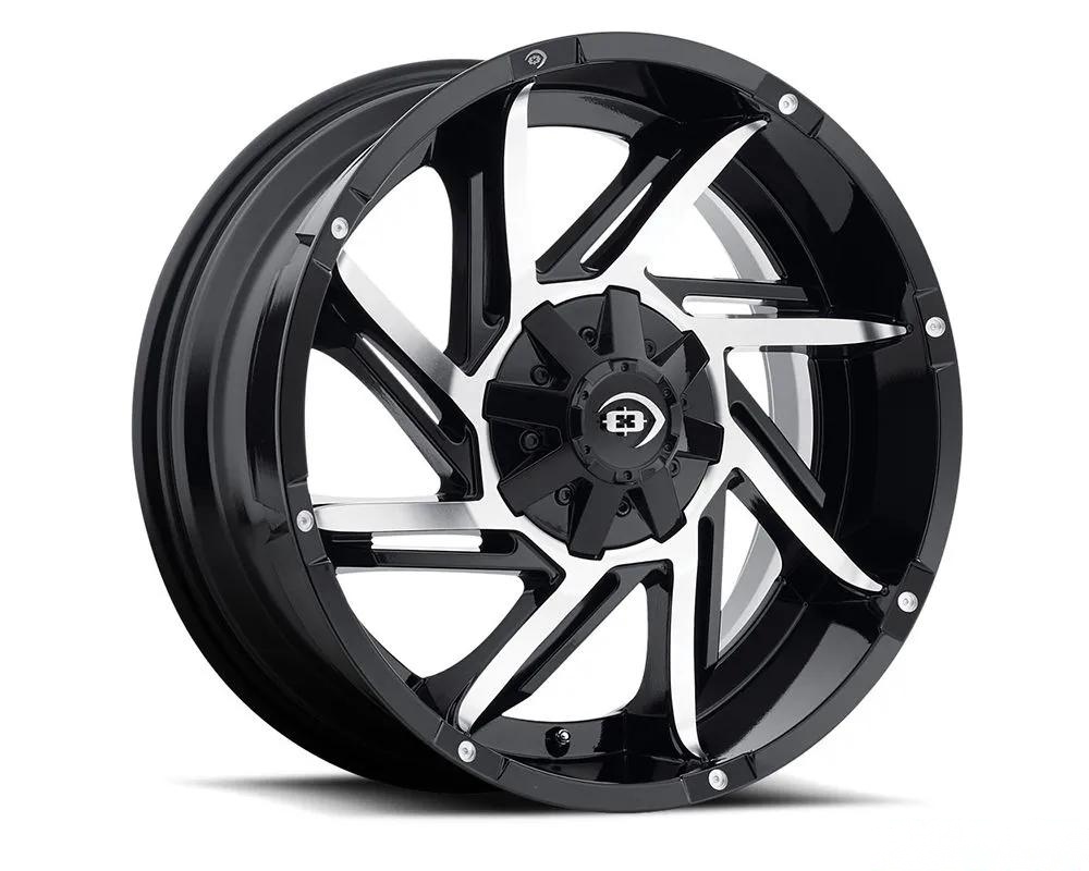 Vision 422 Prowler Wheel 20x9 6x135 | 6x5.5 12mm Gloss Black Machined Face