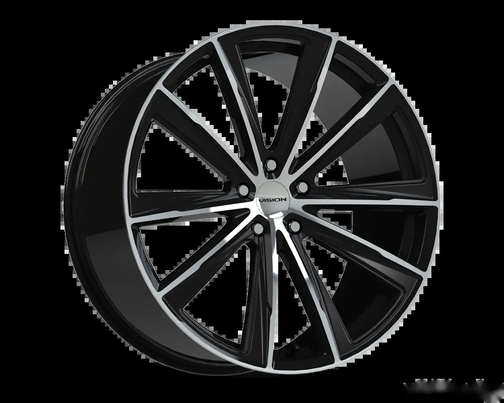 Vision 471 Splinter Wheel 20x10.50 5x112 30mm Gloss Black Machined Face